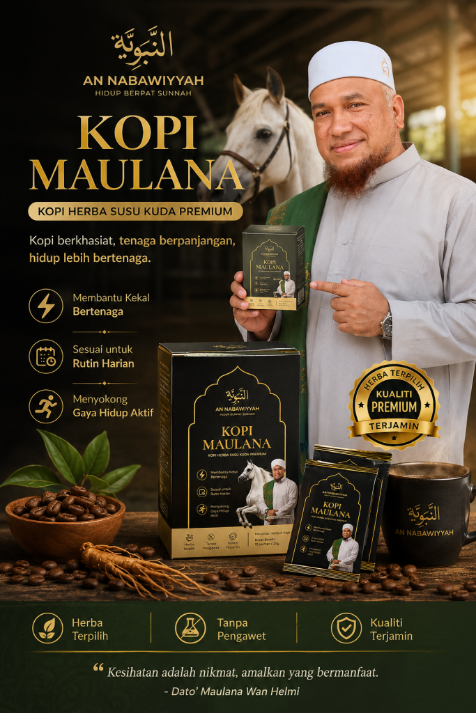 Kopi Maulana, Kopi Herba Susu Kuda Premium, bersama Dato' Maulana Wan Helmi